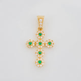 Pendant Dense Cross 1.8 g / 1 in Yellow Gold 18K