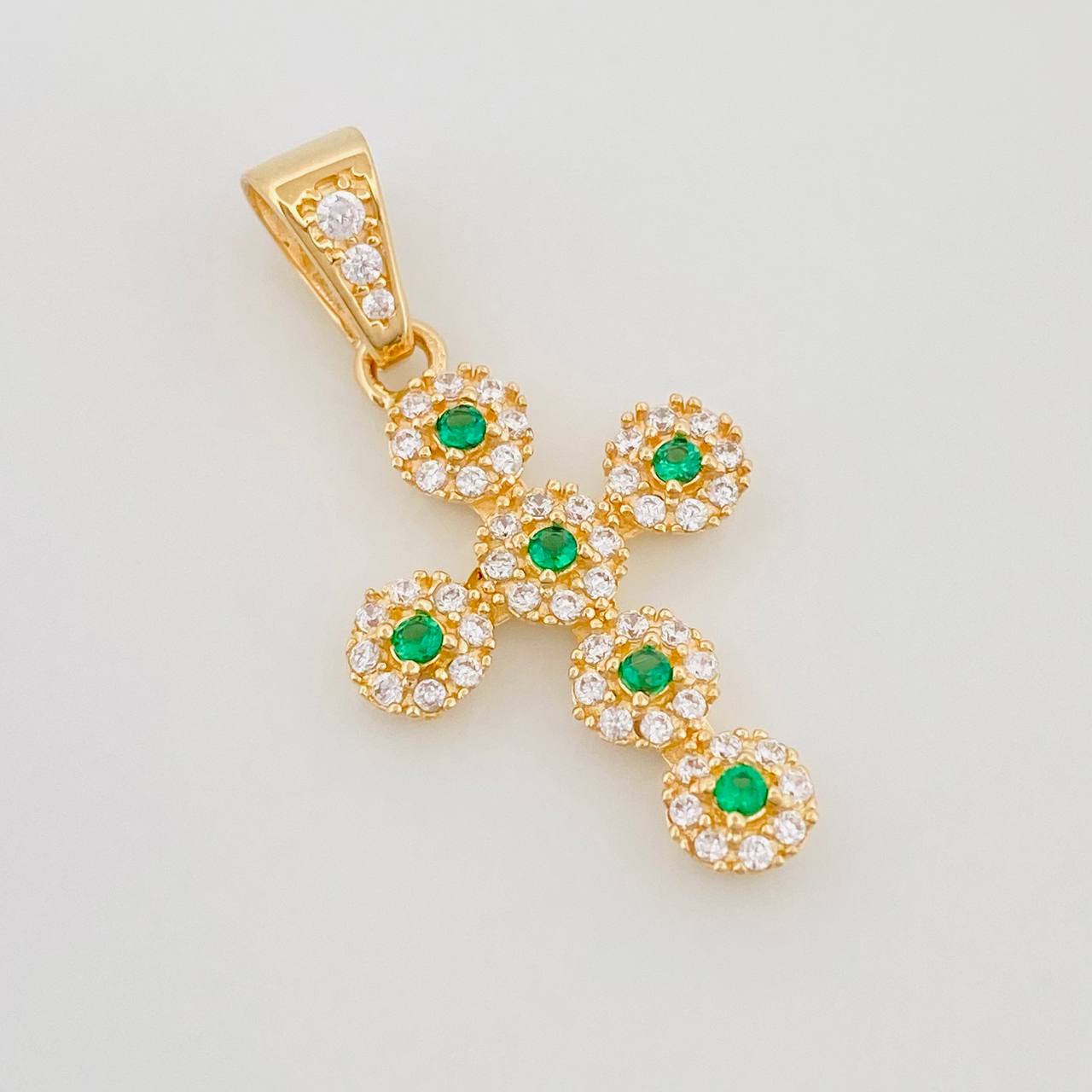 Pendant Dense Cross 1.8 g / 1 in Yellow Gold 18K