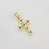 Pendant Dense Cross 1.8 g / 1 in Yellow Gold 18K