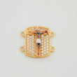 Charm Christ 2.35 g / 1/2 in Three Golds 18K