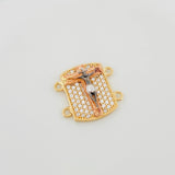 Charm Christ 2.35 g / 1/2 in Three Golds 18K