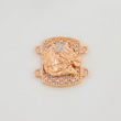Herraje Herradura Caballo 2.55 g / 1/2 in Dos Oros Blanco Rosa 18K