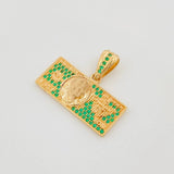 Dije Billete Dolar 3.9 g / 3/4 in Oro Amarillo 18K