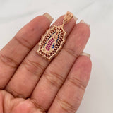 Pendant Virgin Guadalupe 4.2 g / 1 1/2 in 18K Rose Gold