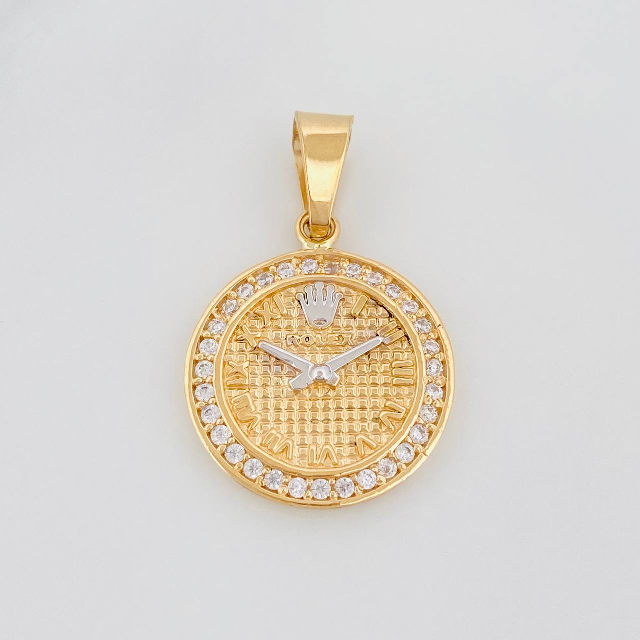 Pendant Watch Crown 3 g / 1 in Two-Tone Yellow White Gold 18K