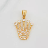Dije Corona 3.55 g / 1 1/4 in Oro Amarillo 18K