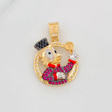 Duck Pendant Inspired 4.55 g / 1 in Two-Tone Yellow White Gold 18K