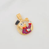 Duck Pendant Inspired 4.55 g / 1 in Two-Tone Yellow White Gold 18K