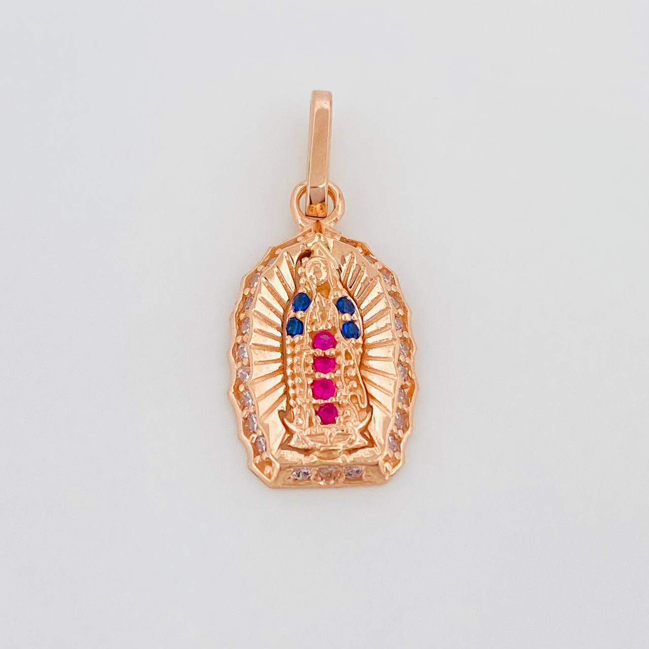 Dije Virgen Guadalupe 1.2 g / 3/4 in Oro Rosa 18K