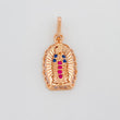 Dije Virgen Guadalupe 1.2 g / 3/4 in Oro Rosa 18K