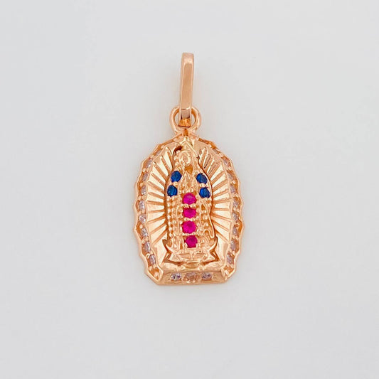 Dije Virgen Guadalupe 1.2 g / 3/4 in Oro Rosa 18K