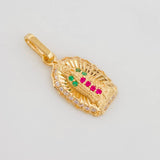 Dije Virgen Guadalupe 1.3 g / 3/4 in Oro Amarillo 18K