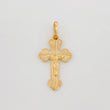 Dije Cruz Cristo Ortodoxa 1 g / 1 in Oro Amarillo 18K