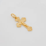 Dije Cruz Cristo Ortodoxa 1 g / 1 in Oro Amarillo 18K
