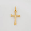 Dije Cruz Cristo Gótica 0.85 g / 1 in Oro Amarillo 18K