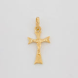 Dije Cruz Cristo Gótica 0.8 g / 1 in Oro Amarillo 18K
