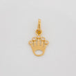 Dije Corona 0.6 g / 3/4 in Oro Amarillo 18K