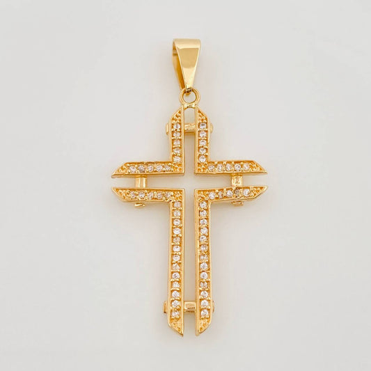 Pendant Cross 3.7 g / 1 1/2 in 18K Yellow Gold