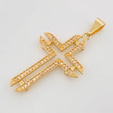 Dije Cruz 3.7 g / 1 1/2 in Oro Amarillo 18K