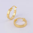 Candongas Maura 1.5g / 3/4 in Oro Amarillo 18K