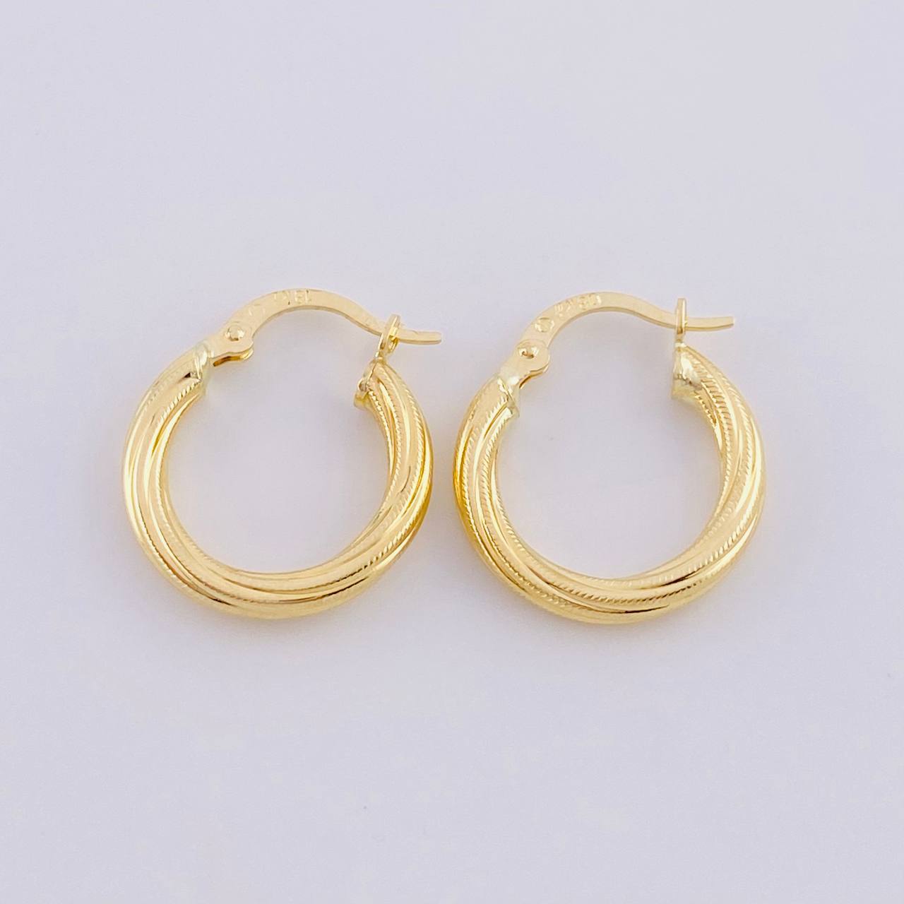 Candongas Mafe 1.8g / 3/4 in Oro Amarillo 18K