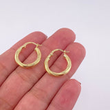 Candongas Mafe 1.8g / 3/4 in Oro Amarillo 18K