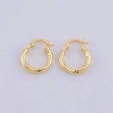Candongas Juli 1.1g / 3/4 in Oro Amarillo 18K