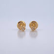 Topos Corazon 0.45gr / Circon Blanco Oro Amarillo 18K &