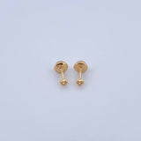 Topos Corazon 0.45gr / Circon Blanco Oro Amarillo 18K &