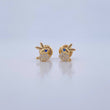 Topos Conejo 0.65gr / Circones Azul Blancos Oro Amarillo 18K &