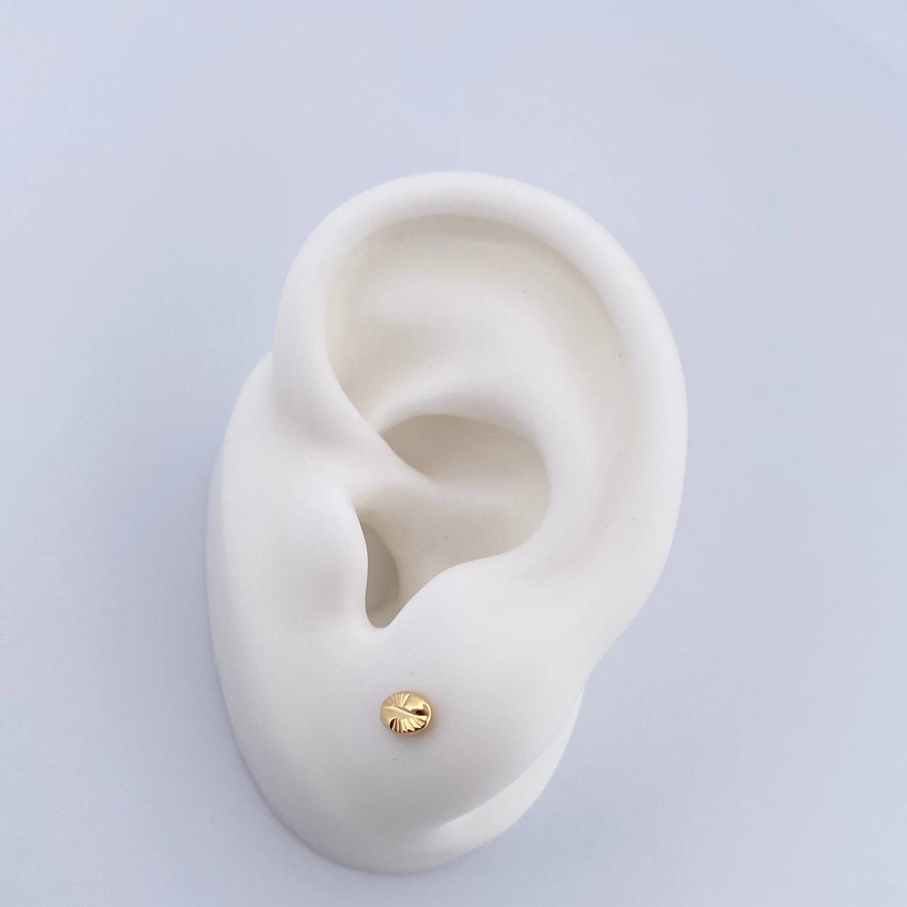 Topos Grano Café 0.5gr / Diamantados Oro Amarillo 18K &