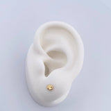 Topos Grano Café 0.5gr / Diamantados Oro Amarillo 18K &