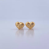 Stud Earrings Corazon Love 0.65gr / 18K Yellow Gold Die-Cut &