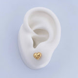 Stud Earrings Corazon Love 0.65gr / 18K Yellow Gold Die-Cut &