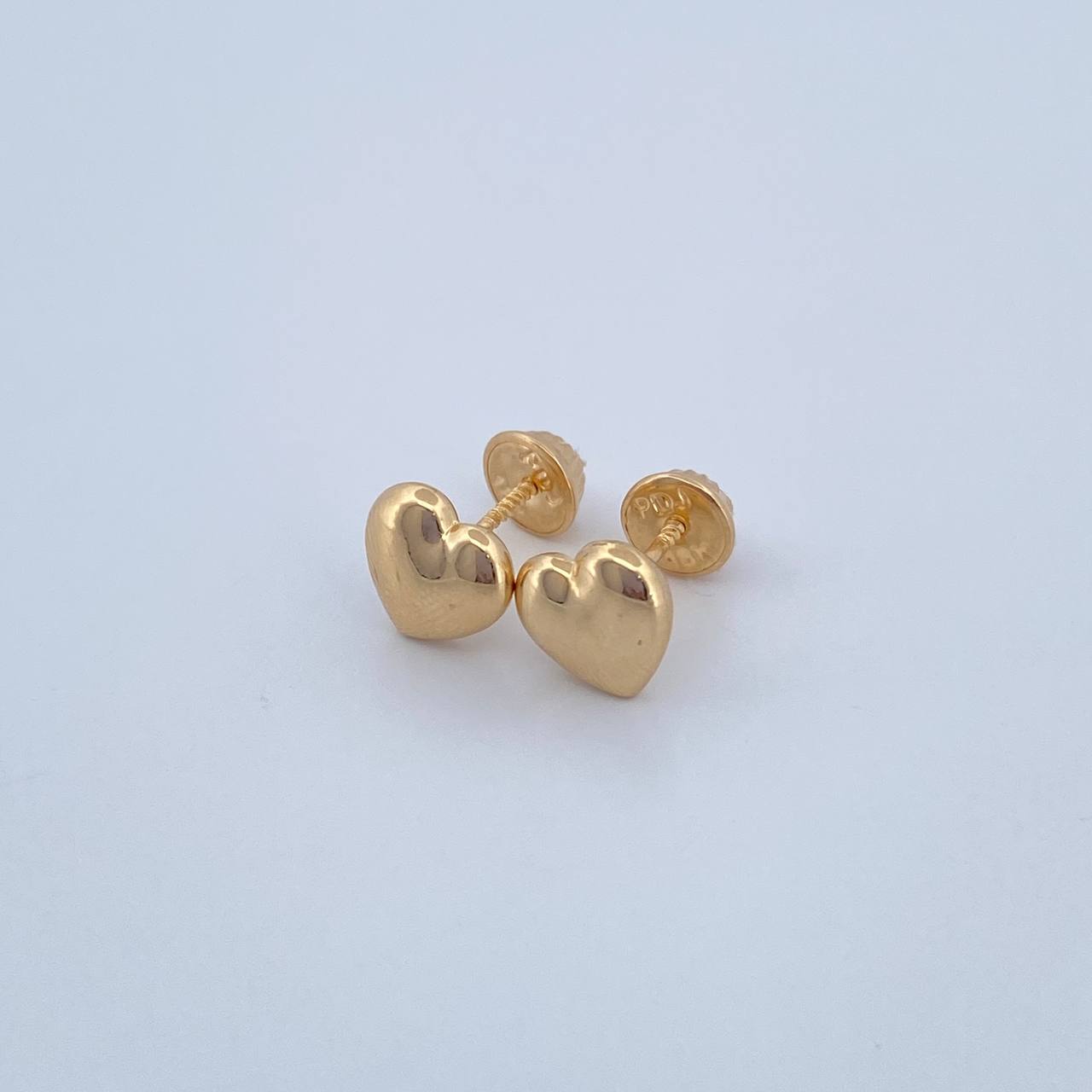 Topos Corazon 0.65gr / Troquelados Oro Amarillo 18K &