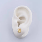 Topos Trebol  Centro 0.75gr / Diamantado Oro Amarillo 18K &