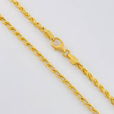 Cadena Franco 6.4 g / 23 1/2 in / 2.2 mm Oro Amarillo 18K