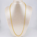 Cadena Franco 6.4 g / 23 1/2 in / 2.2 mm Oro Amarillo 18K