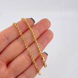 Cadena Franco 6.4 g / 23 1/2 in / 2.2 mm Oro Amarillo 18K