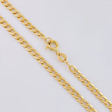 Cadena Cubana 7.6 g / 24 in / 4.2 mm Oro Amarillo 18K