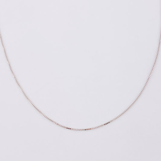 Venetian Chain 1.35 g / 19 3/4 in / 0.6 mm 18K White Gold