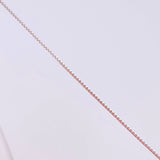 Cadena Venenciana 1.35 g / 19 3/4 in / 0.6 mm Oro Blanco 18K