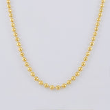 Cadena Militar Diamantada 10.3 g / 28 in / 2 mm Oro Amarillo 18K