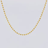 Cadena Militar Diamantada 10.3 g / 28 in / 2 mm Oro Amarillo 18K