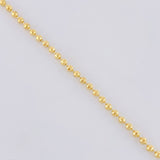 Cadena Militar Diamantada 10.3 g / 28 in / 2 mm Oro Amarillo 18K
