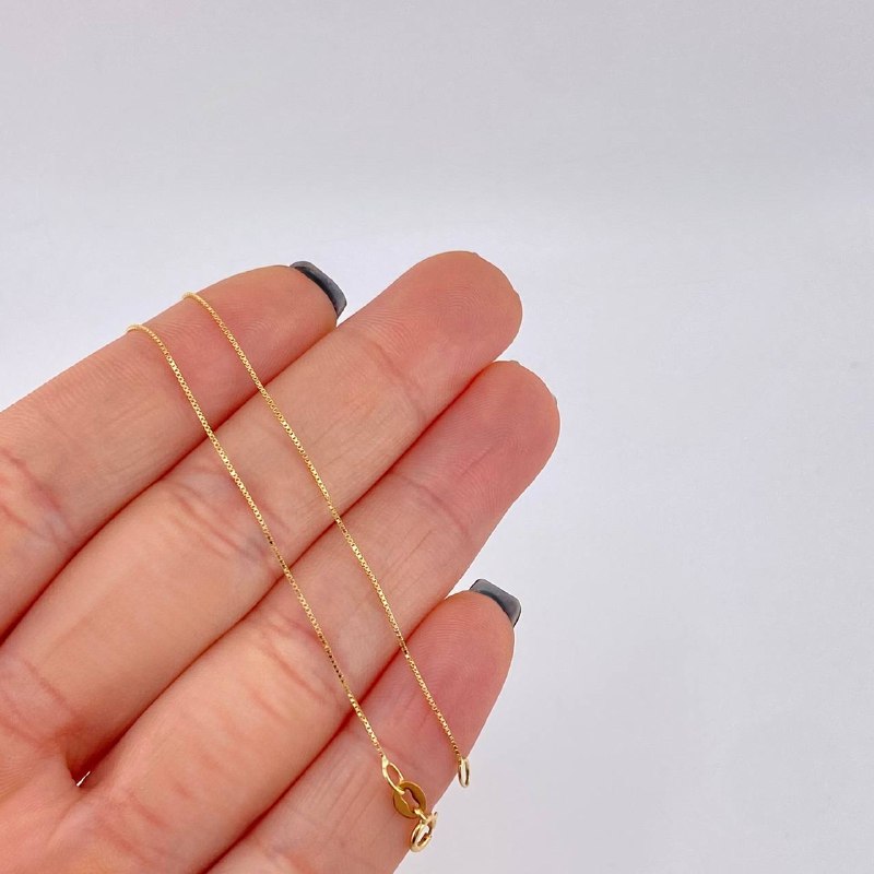 Cadena Venenciana 0.9 g / 40 cm / 0.6 mm Oro Amarillo 18K