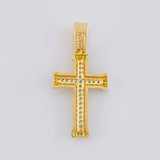 Dije Cruz Tupida 2.55 g / 1 1/4 in Oro Amarillo 18K
