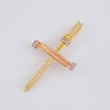 Dije Cruz Clavos 4.4 g / 1 3/4 in Tres Oros 18K
