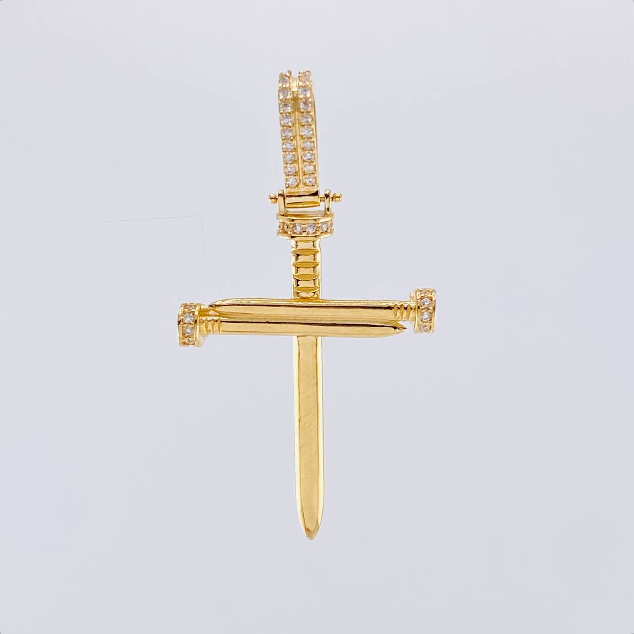 Pendant Nail Cross 4.1 g / 1 3/4 in 18K Yellow Gold