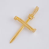 Pendant Nail Cross 4.1 g / 1 3/4 in 18K Yellow Gold
